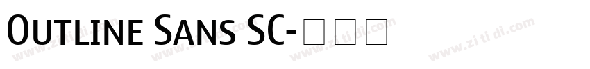 Outline Sans SC字体转换